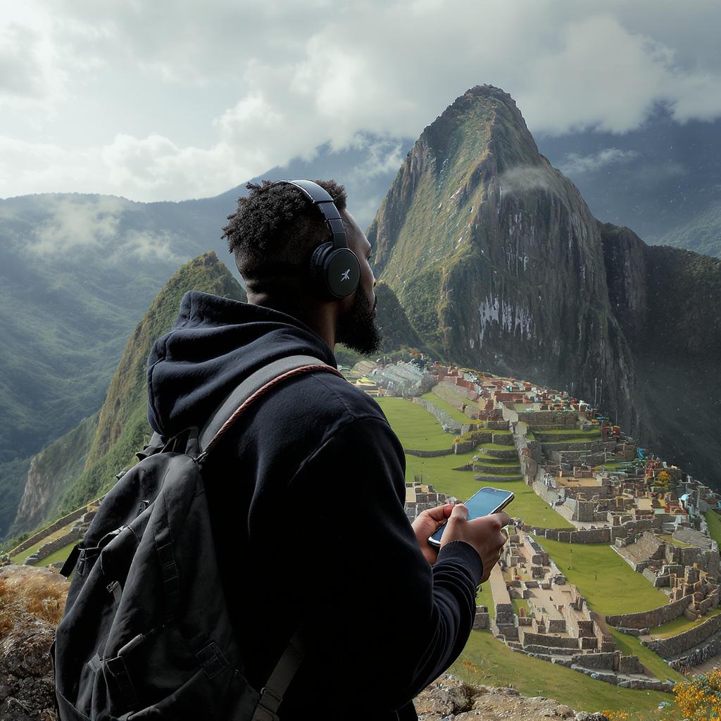 Person creating music