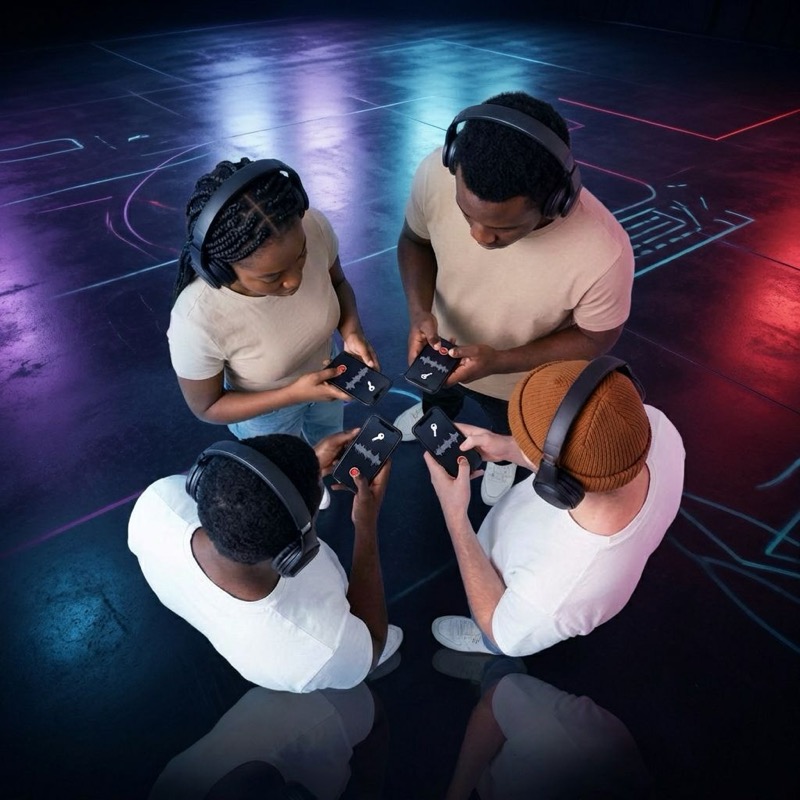 Artists collaborating